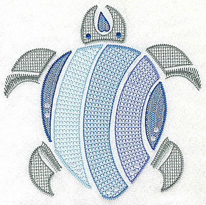 Embroidery Design: Sea Turtle I large 6.95w X 6.96h