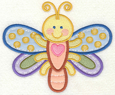 Embroidery Design: Dragonfly 6.06w X 4.93h