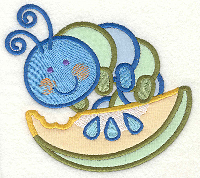 Embroidery Design: Bug on Watermelon4.63" X 4.93"