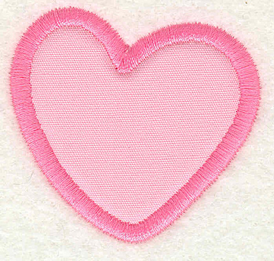 Embroidery Design: Heart 2.12w X 1.93h