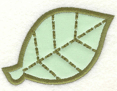 Embroidery Design: Leaf 2.18w X 3.12h