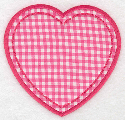 Embroidery Design: Heart applique large5.19w X 5.00h