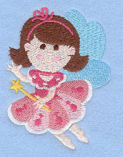 Embroidery Design: Fairy H2.99" x 2.16"