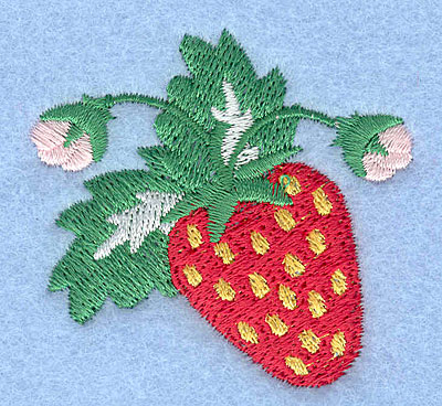 Embroidery Design: Strawberry2.00" x 2.15"