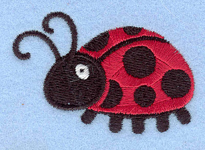 Embroidery Design: Ladybug2.70" x 3.06"