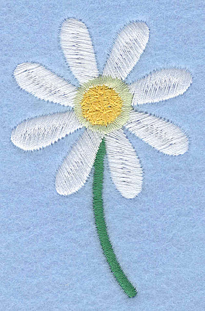 Embroidery Design: Daisy2.94" x 1.89"