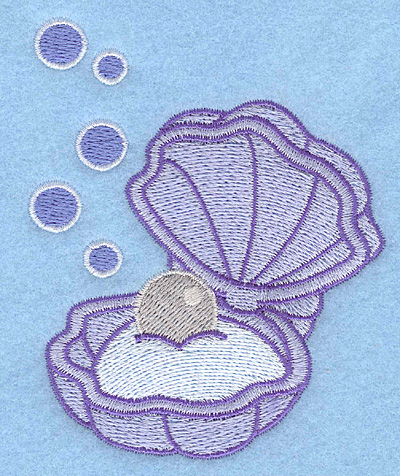 Embroidery Design: Pearl in oyster3.18w X 3.90h