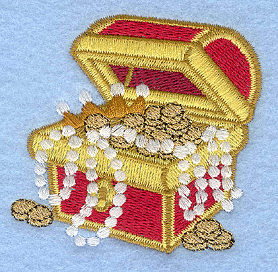 Embroidery Design: Treasure chest2.86w X 2.78h