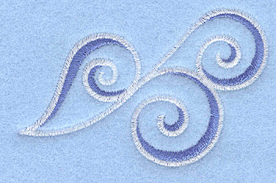 Embroidery Design: Waves3.00w X 1.90h