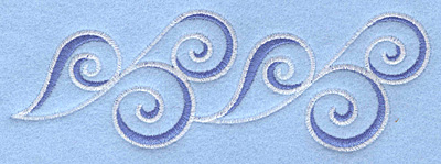 Embroidery Design: Waves border5.57w X 1.90h