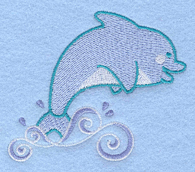 Embroidery Design: Dolphin 3.32w X 3.00h
