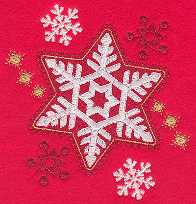 Embroidery Design: Snowflakes E large 5.94w X 6.63h