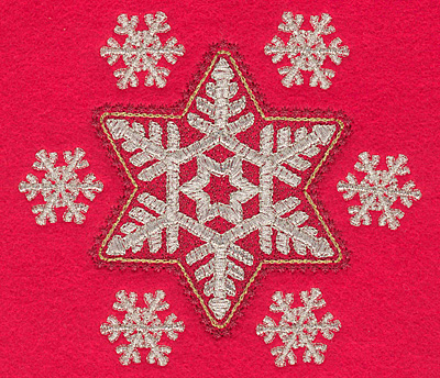 Embroidery Design: Snowflakes F5.03w X 4.46h