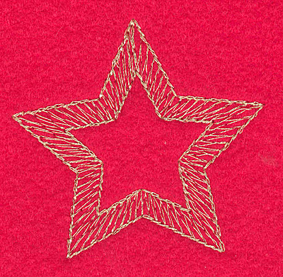 Embroidery Design: Star medium2.48w X 2.36h