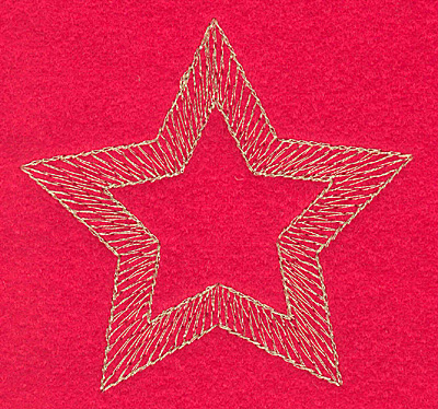 Embroidery Design: Star large3.23w X 3.06h