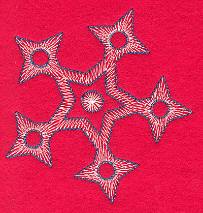 Embroidery Design: Snowflake Q medium3.81w X 3.98h