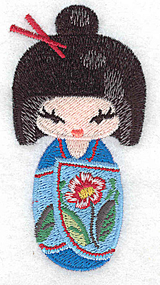 Embroidery Design: Kokeshi Doll 3 1.79w X 3.52h