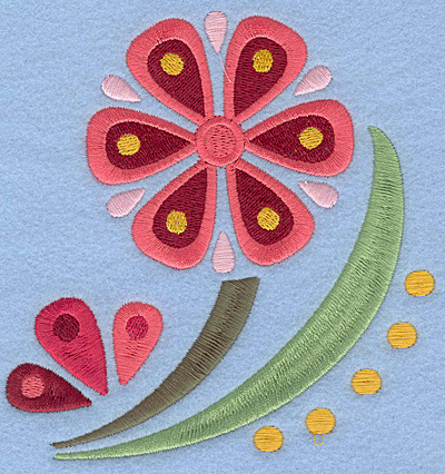 Embroidery Design: Flower A large5.00w X 5.18h