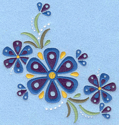 Embroidery Design: Flower E large5.00w X 5.42h