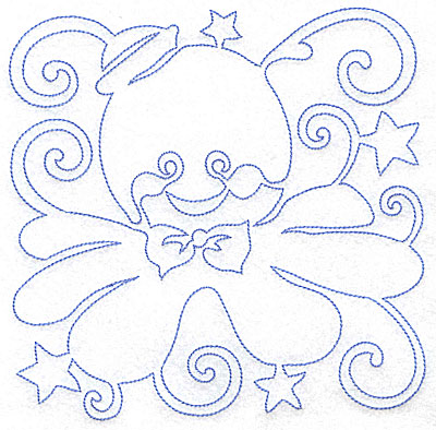 Embroidery Design: Octopus design large 7.04w X 6.98h