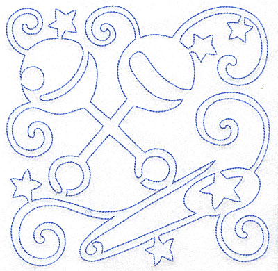 Embroidery Design: Rattles and Diaper Pin large 7.02w X 7.03h