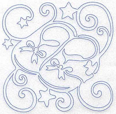 Embroidery Design: Baby Booties large 7.09w X 7.03h