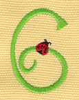 Embroidery Design: Ladybug Letters 61.18w X 1.76h