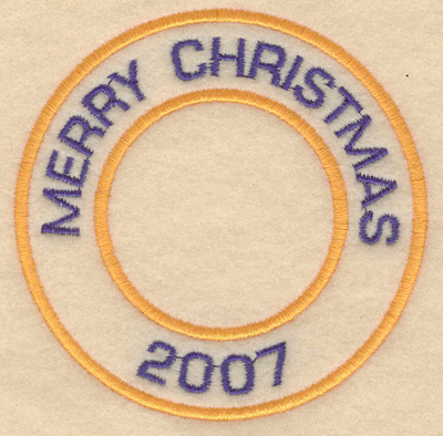 Embroidery Design: Merry Christmas 20073.80"w X 3.80"h