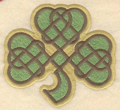 Embroidery Design: Large shamrock filled 4.79w X 4.50h
