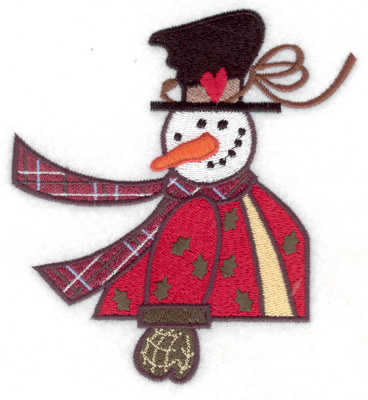 Embroidery Design: Snowman large 4.50w X 4.94h