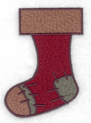 Embroidery Design: Christmas stocking 2.20w X 3.02h