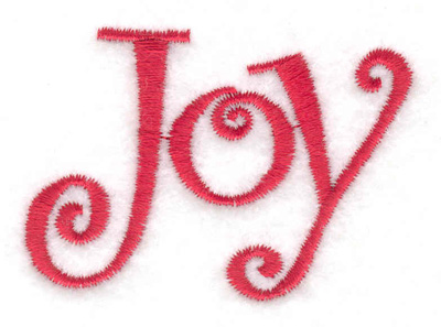 Embroidery Design: Joy 2.32w X 1.66h