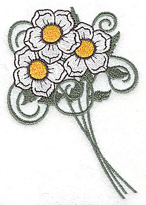 Embroidery Design: Flower bouquet 2.68w X 3.86h