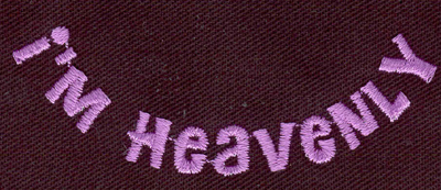Embroidery Design: I'm heavenly2.93w X 1.10h