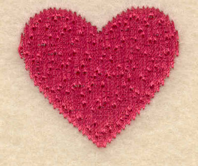 Embroidery Design: Small single heart1.27w X 1.14h