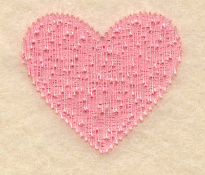 Embroidery Design: Large single heart1.52w X 1.37h