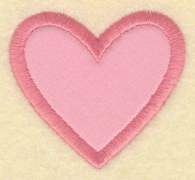 Embroidery Design: Heart applique 2.20w x 2.01h