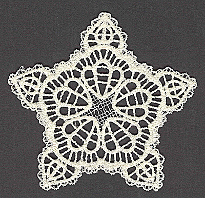 Embroidery Design: Star J large 4.93w X 4.70h