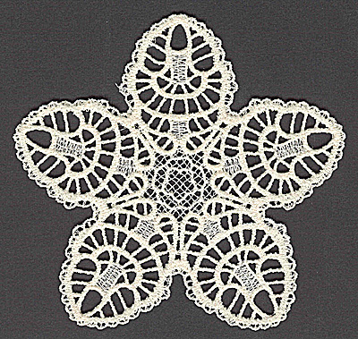 Embroidery Design: Star K large 4.94w X 4.75h