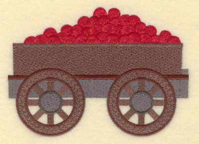 Embroidery Design: Apple Cart Large5.26w X 3.77h