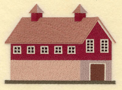 Embroidery Design: Barn Large5.57w X 4.00h