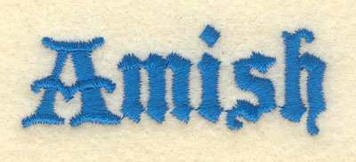 Embroidery Design: Amish2.51w X 0.91h