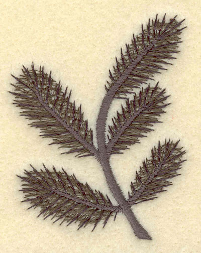 Embroidery Design: Pine Bough2.36w X 3.00h