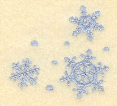 Embroidery Design: Three Snowflakes2.50w X 2.41h