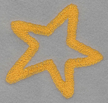 Embroidery Design: Star Large4.68h X 4.73w