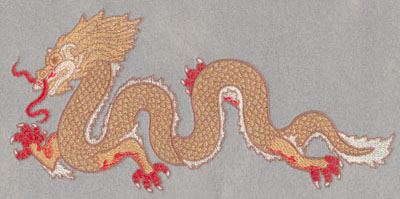 Embroidery Design: Chinese Dragon Large4.99h X 10.5w