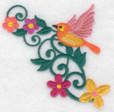 Embroidery Design: Bird flying  3.59w X 3.47h