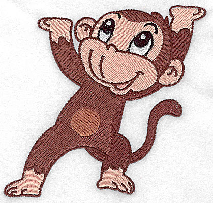 Embroidery Design: Monkey B large 4.93w X 4.94h