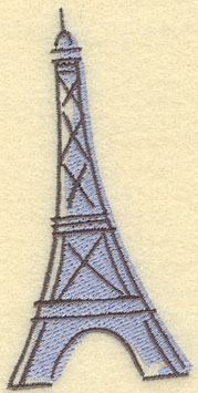 Embroidery Design: Eiffel Tower Large2.35w X 4.82h