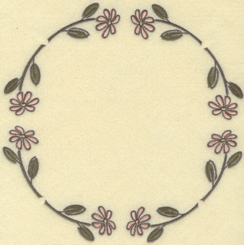 Embroidery Design: Daisy Circle Large7.81w X 7.81h